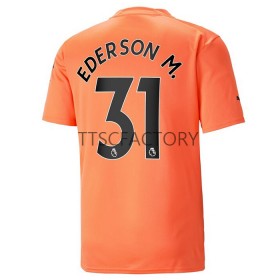 Maillot de Foot Manchester City Ederson M. 31 Gardien Troisième 2022-23